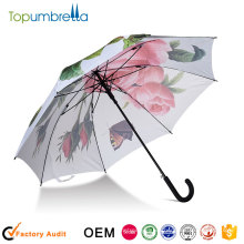 promotional UV protection Auto open umbrella heat transfer pingting umbrellas